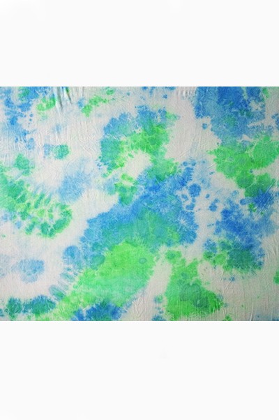 FS-BBH 時尚面料 扎染面料 扎染布 紮染 手工扎染 彩潑印花 95%人棉5%氨綸 170G   扎 染 t 恤 正面照